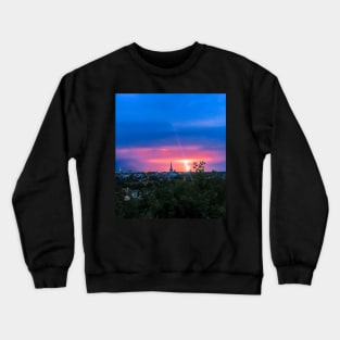 Lightning Over Norwich Crewneck Sweatshirt